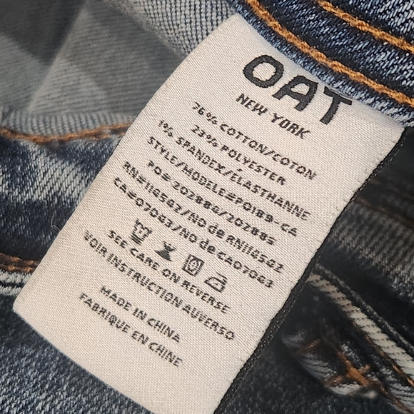 Oat New York Women's Wide Leg Jeans 10/30 Normcore Minimal Casual Preppy - Picture 5 of 7